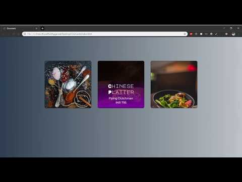 Card Hover effect using HTML and CSS