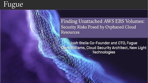 Finding Unattached AWS EBS Volumes