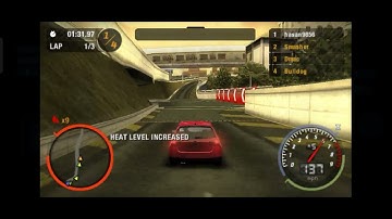 Need For Speed Most Wanted 5-1-0 Gameplay PSP