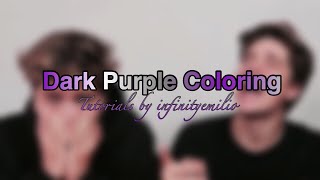 Dark purple coloring ccp/cc