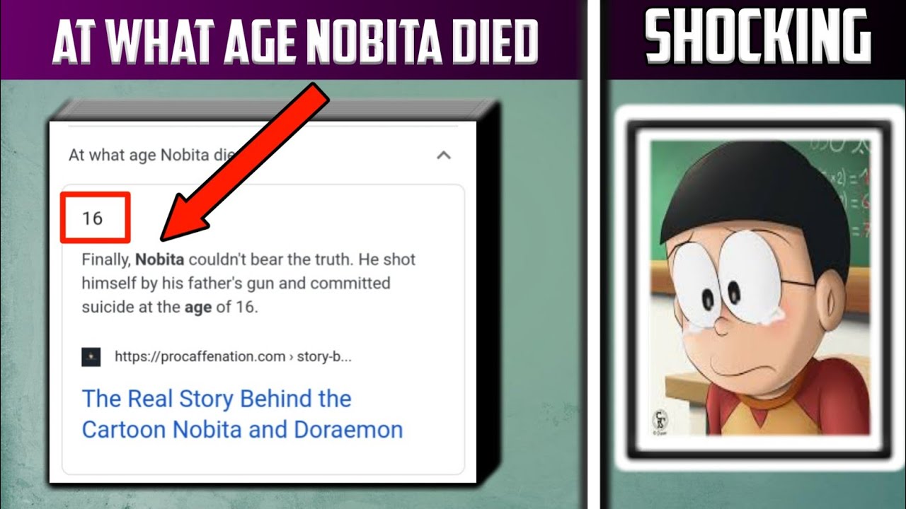 At What Age Nobita D!ED Shocking Reality ! YouTube