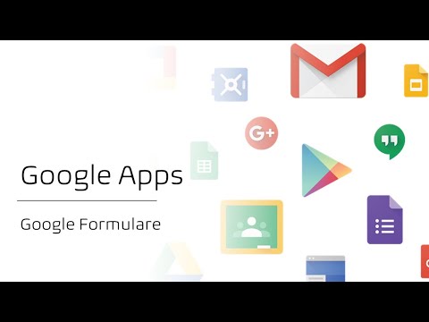 Googe Apps Tutorial (Deutsch): Google Formulare