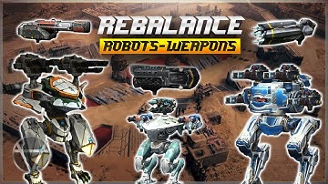 [WR] 🔥 Avenger Nerf & More - Robots & Weapons Rebalance | War Robots