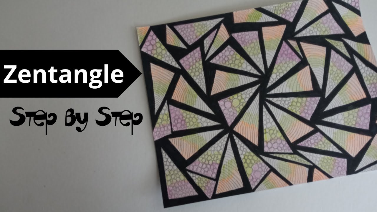 Zentangle art for begginers | Easy zentangle step by step | Zentangle
