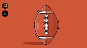 Adobe Illustrator CC Tutorial   create a vector American football
