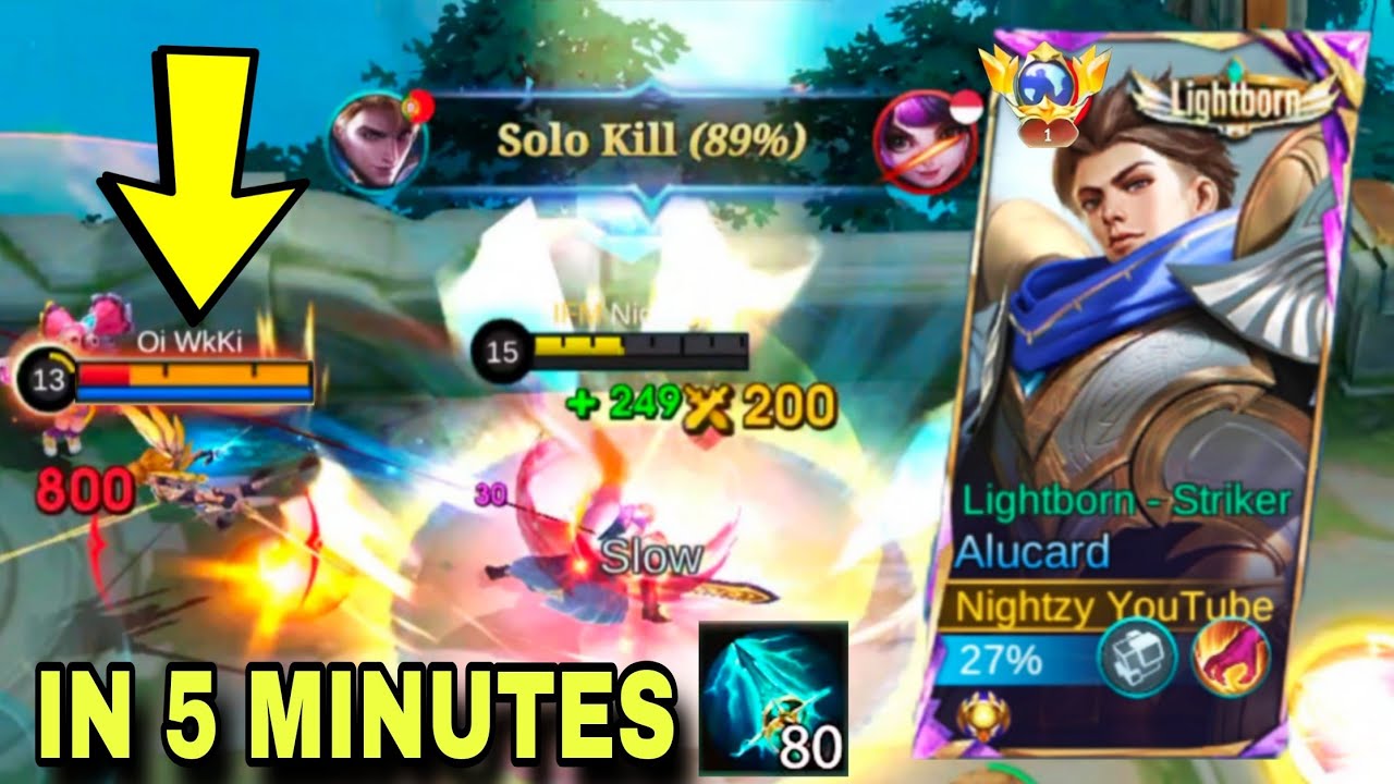 Global ALUCARD Max Sky Piercer Build in 5 minutes! Mobile legends fast Guide 2025!