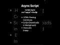 Async vs Defer in JavaScript #javascript #webdevelopment #frontend #coding #programming #shorts