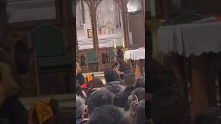Mi sobrina agradeciendo ala virgen de Guadalupe  con un baile hoy en si día 