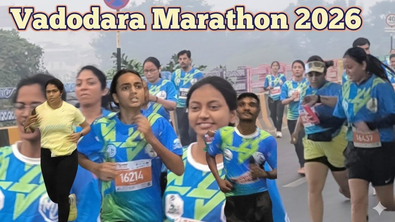 Vadodara International Marathon 2026 l MG  Vadodara Marathon l Marathon Vadodara in Gujarat l Vlog l