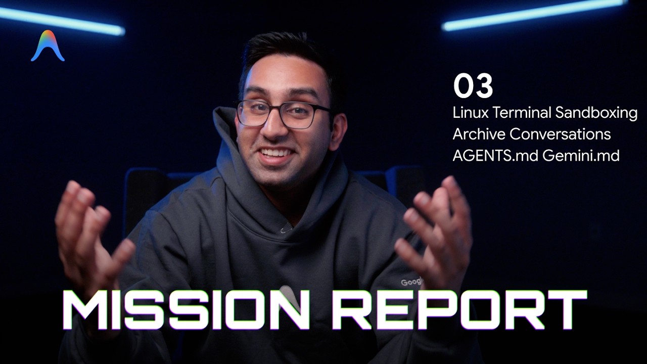 Anti-gravity最新アップデート解説: UI/UX改善、セキュリティ強化、マルチエージェントへの進化のYouTubeサムネイル