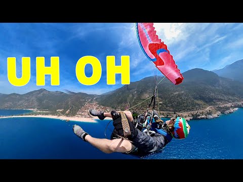 How To Lose Control Of A Beginner Paraglider Wing, EN-A Class