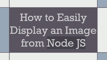 How to Easily Display an Image from Node JS