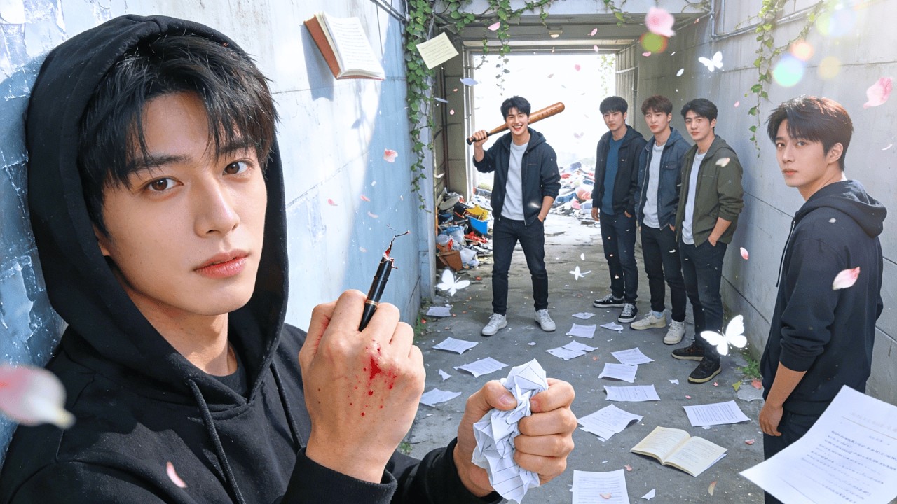 طالب متفوق يهدده ابن المدير، صديقته الجميلة كانت جاسوسة. تظاهر بالانهزام، وفاجأ الجميع في النهاية.