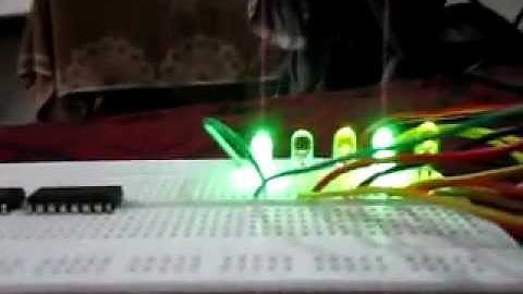 MSP430 Launchpad LED Chaser UP mode