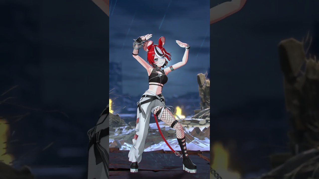 MMD rat in Moona's 「Distortion」 hits hard... #hakosbaelz #dance #vtuber #hololiveenglish #shorts