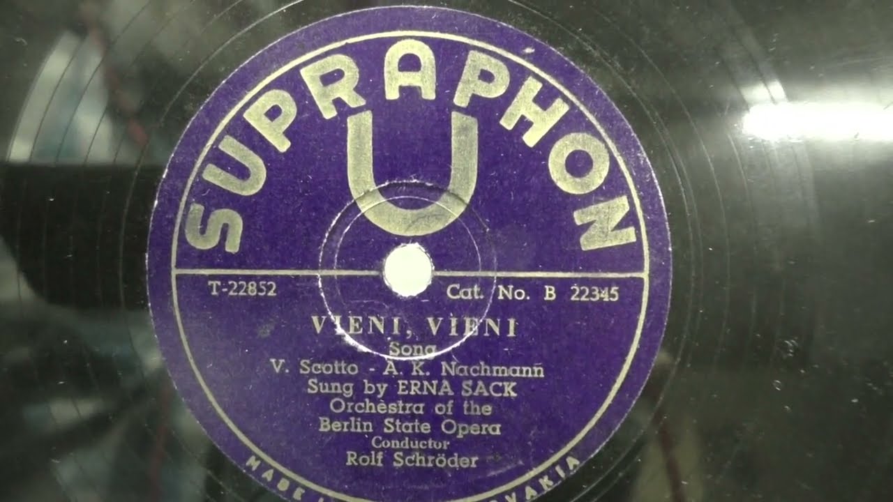 Guarda Erna Sack: Vieni, vieni. (1938). su YouTube Guarda Erna Sack: Vieni, vieni. (1938). su YouTube