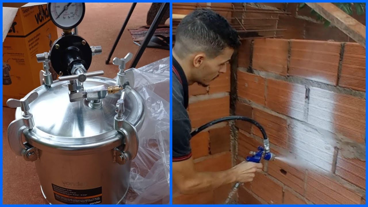 A Ferramenta que todo pintor tem que ter!! Barril de pressão!! (PINTURA MODERNA!!!)