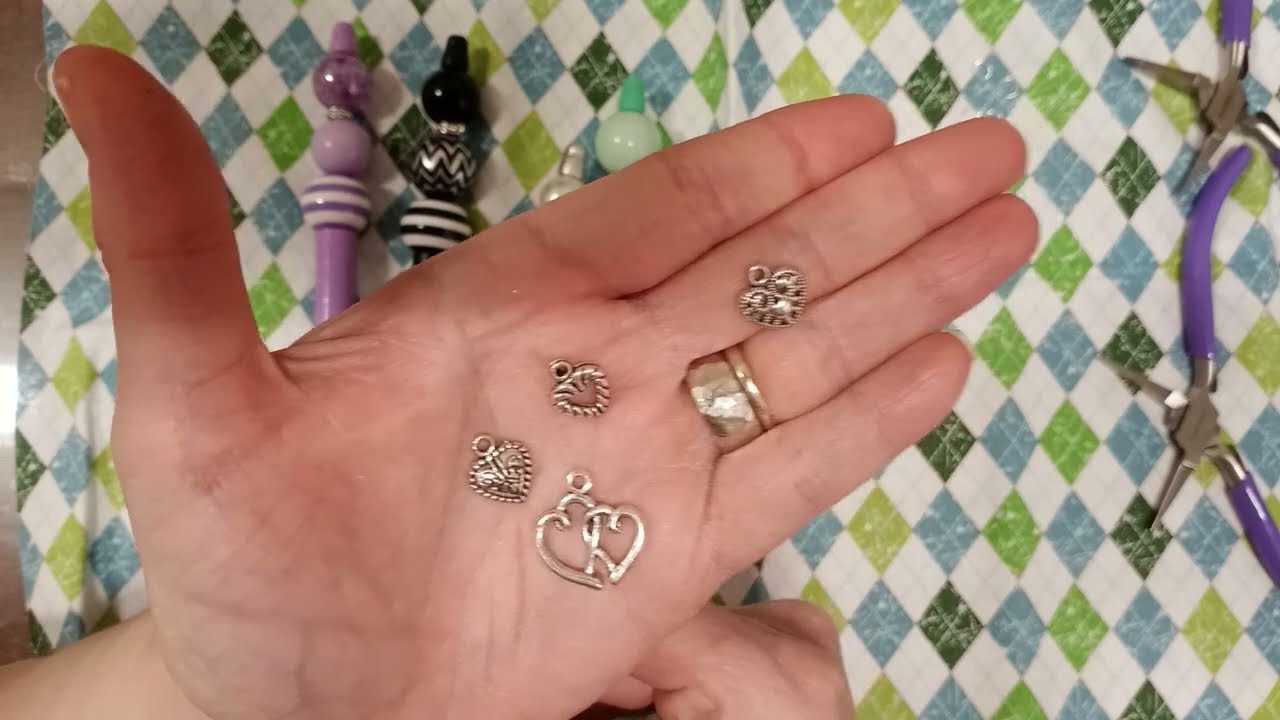 Putting Charms on Beaded Pens!