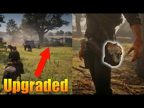 How To UPGRADE YOUR CAMP/Customize Arthur's Satchel In Red Dead Redemption 2