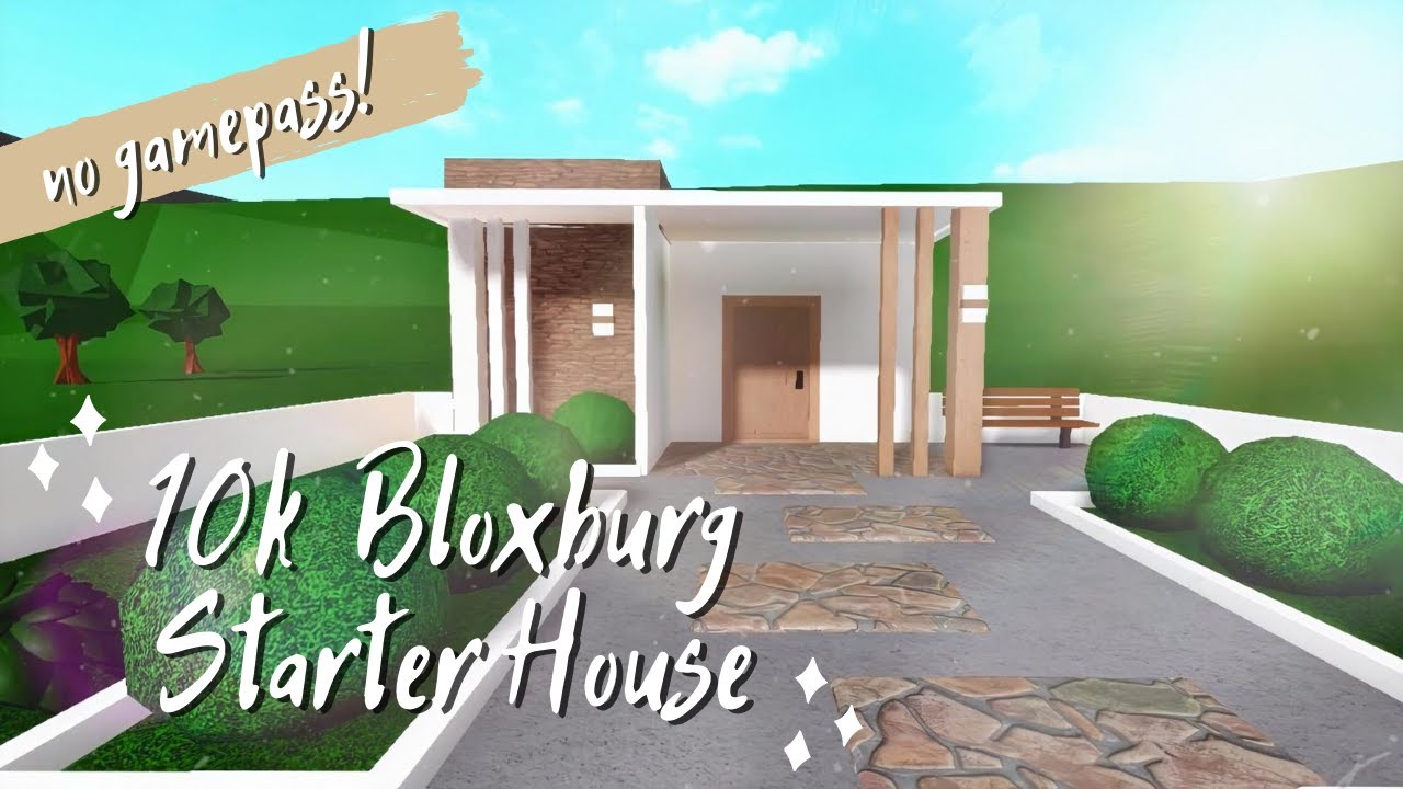 Roblox Bloxburg 10k Starter House No Gamepasses House Build Youtube - building a 10k house 3 roblox bloxburg
