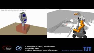 Robot grasp planning on TUM-Rosie for modeled and unmodeled objects