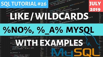 MySQL #27: LIKE Operator in SQL in Hindi | %, _  Wildcards in MYSQL