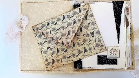 Textured Wallpaper Junk Journal (FABRIC AND PAPER COMBINED)