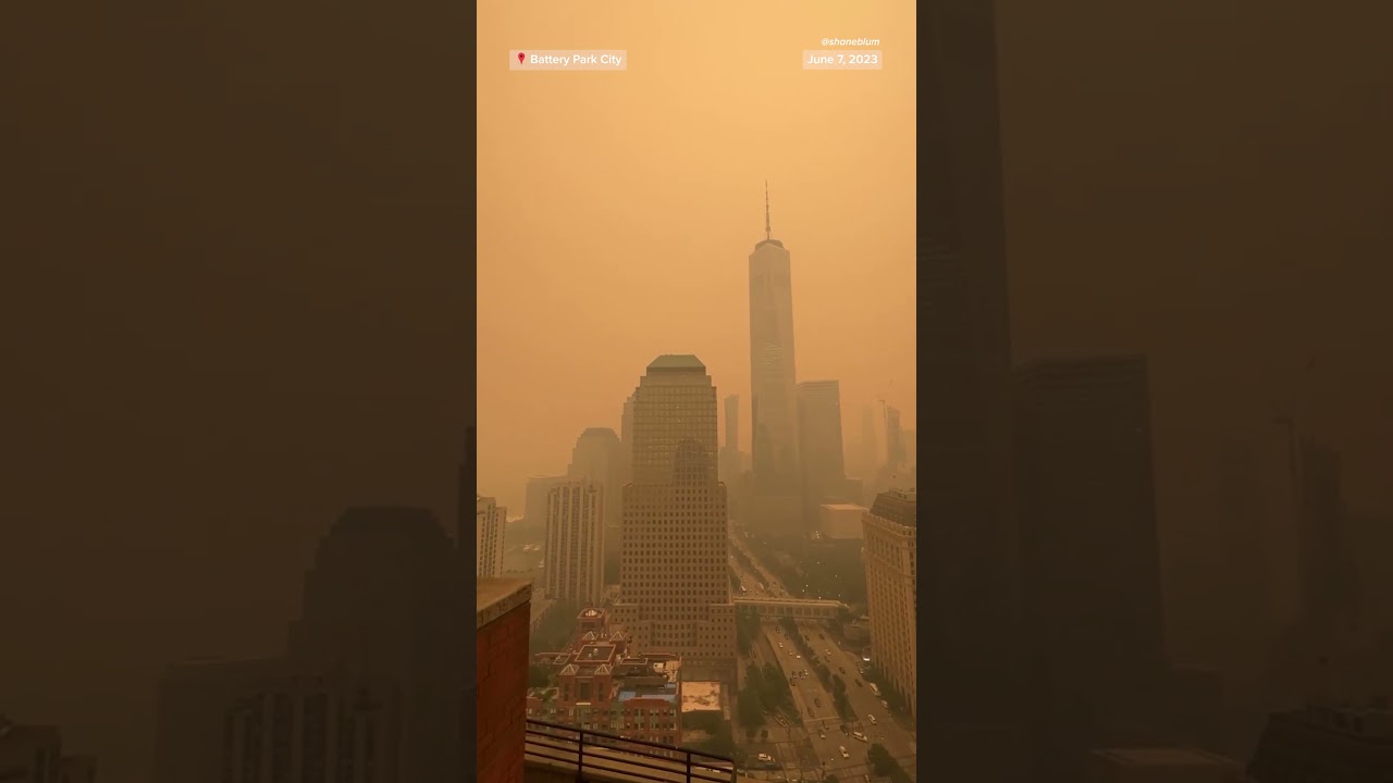 Orange #haze across #NYC