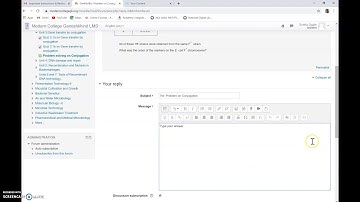 How to post your answer/ reply to a post in the Discussion Forum of Moodle