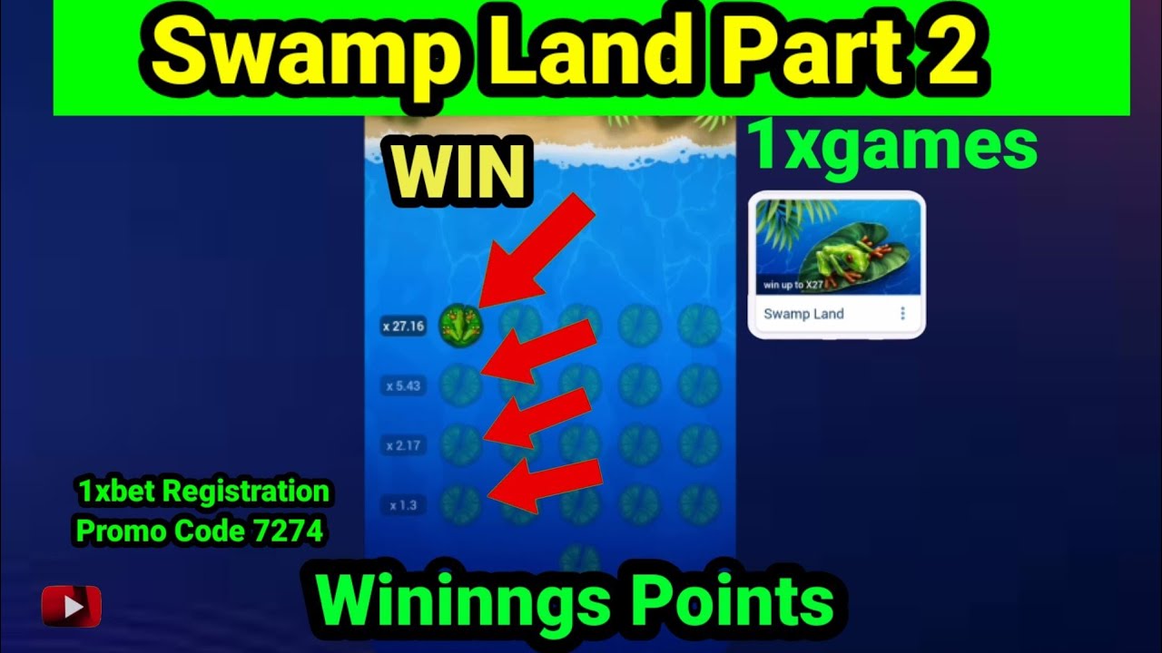 1xbet Swamp Land 1xgames. +18 YouTube