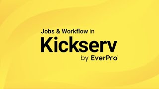 How to create a job in Kickserv
