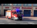 Wyjazd alarmowy 309[W]21 GBA-Rt 2/16/2,5 Renault D16 do zdarzenia. JRG 9 Warszawa.