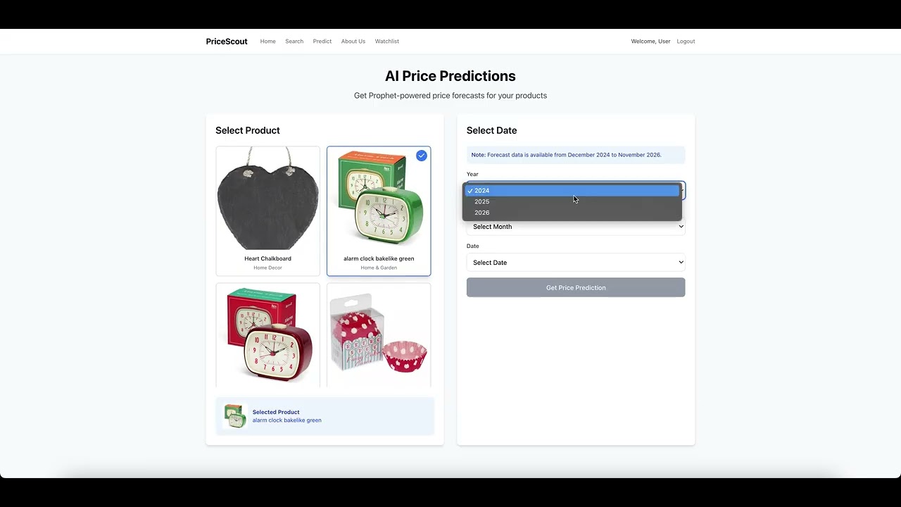 PriceScout demo thumbnail