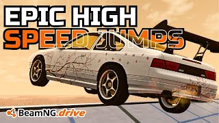 Epic High Speed Jumps Realistic Highway – Cars Challenge Gravity Over Desert Crater | BeamNG Drive screenshot 5