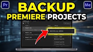 How to backup Adobe Premiere Pro projects using Media Encoder - Complete Guide