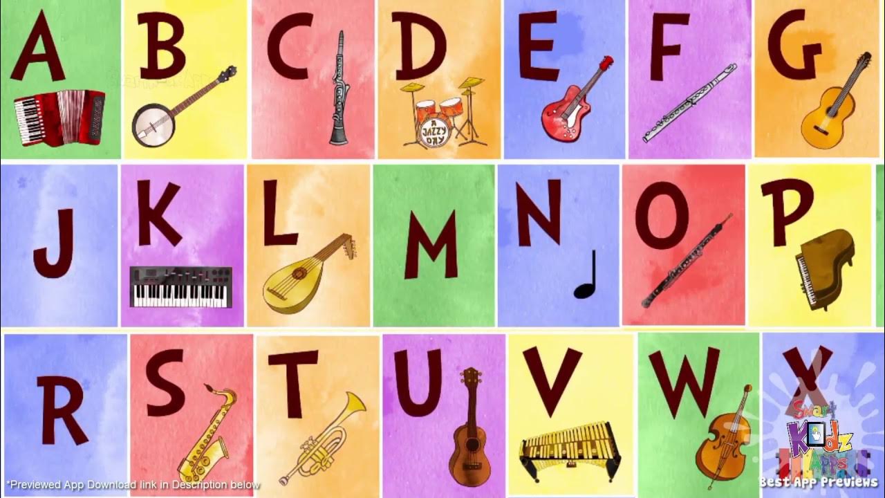 Jazzy ABC Learn about music instruments and letters in a fun and
