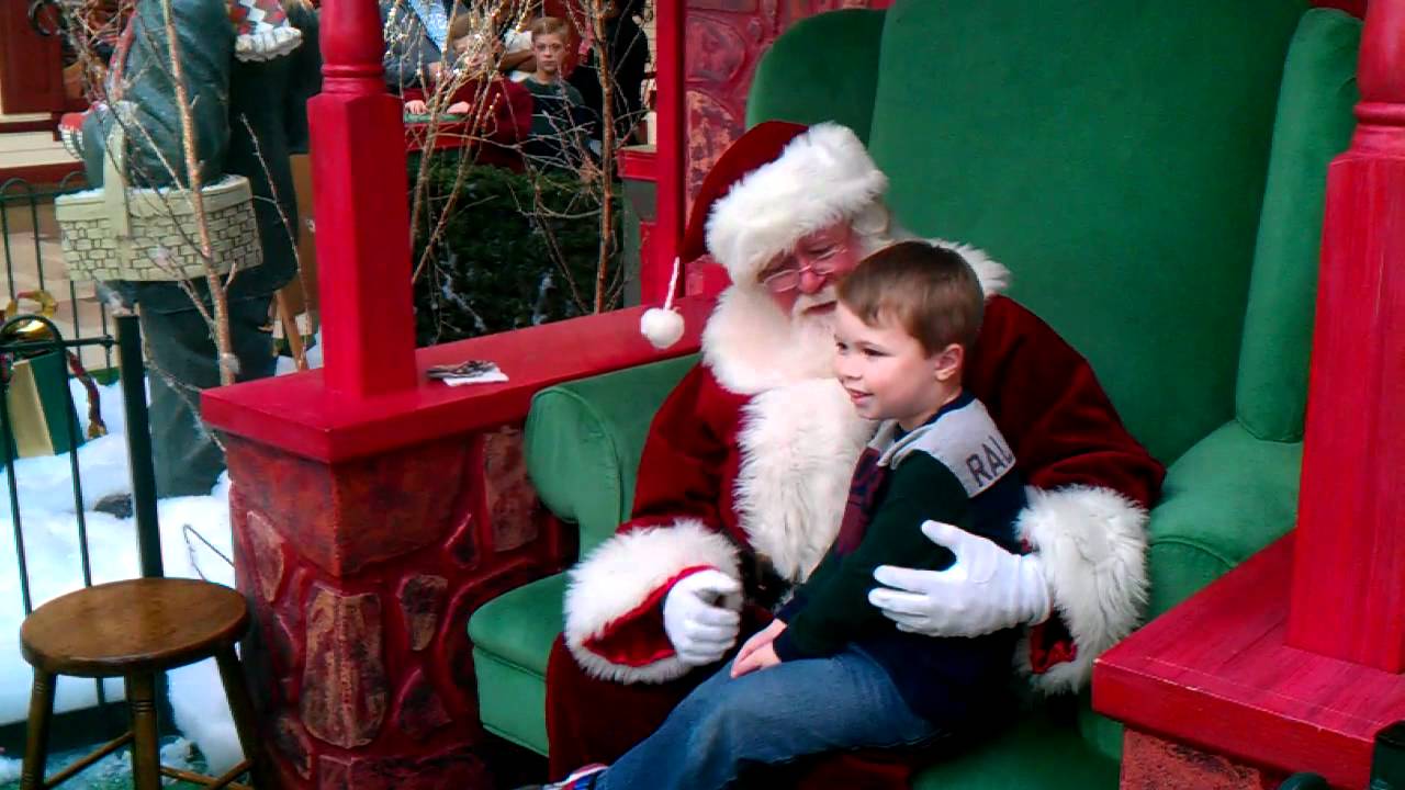 Sitting On Santas Lap Youtube 