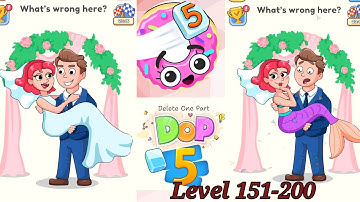 DOP 5: Delete One Part- Levels 151-200🌞Funny DOP Puzzle Gameplay Walkthrough-Brain Games