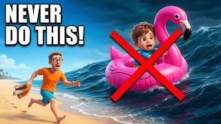 NEVER Let Your Kids Use Floaties At The Beach Until You Watch THIS! 😱