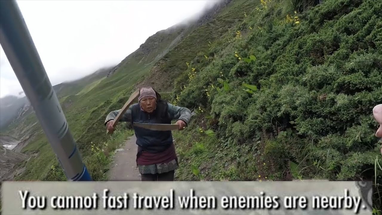 cannot fast travel when guards are pursuing you