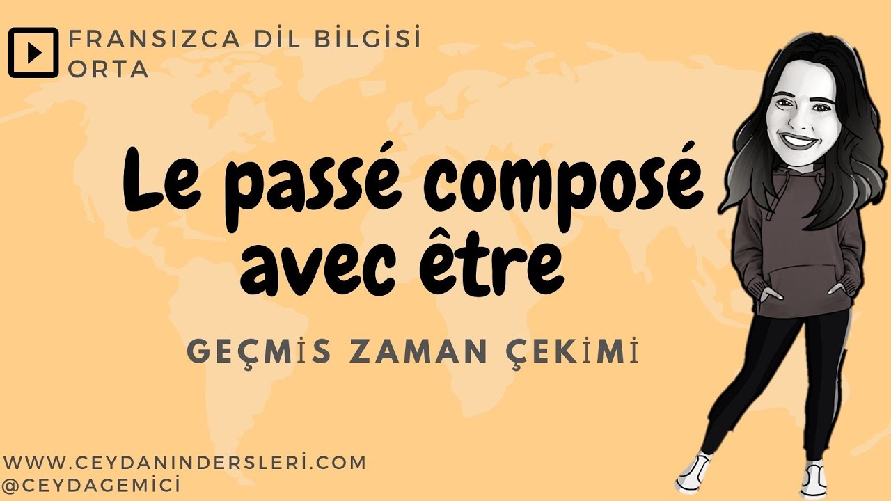Ceyda ile Fransızca Dersler | Le passé composé avec être - Geçmiş zaman | Fransızca öğreniyorum