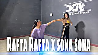 Rafta Rafta x sona sona/ Couple dance/Wedding dance/Easy step/Ankita bisht & akanksha bisht