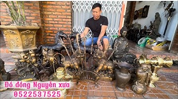 Ngày 15/10 Tượng Bổn sư _ Cặp ngựa đồng _ Vặp voi _  #đồcổ #đồđồng#đồđồngNguyễnXưa