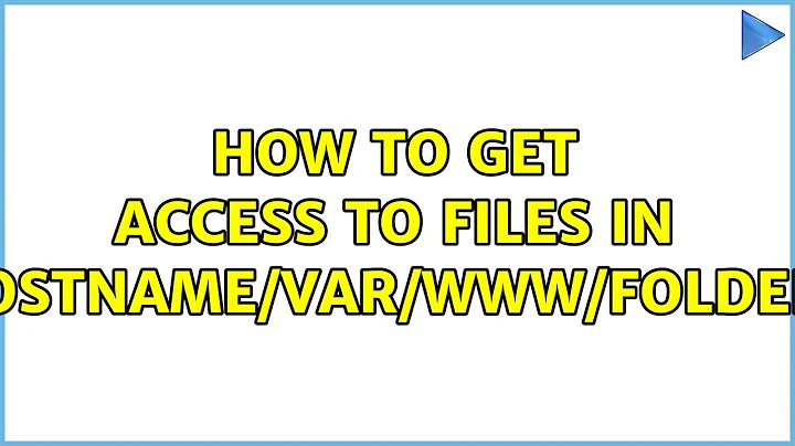 Ubuntu: How to get access to files in hostname/var/www/folder?