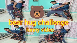 Bear 🐻 hug challenge//requested video//funny video//husband vs wife