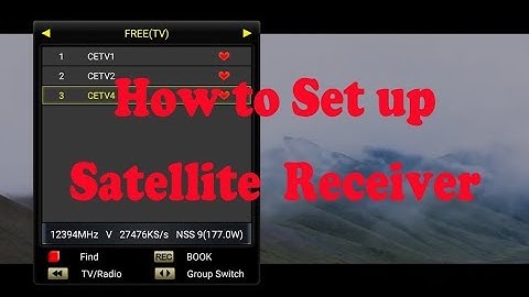 How to set up your c300 c400 plus hybird android FTA satellite receiver S/S2