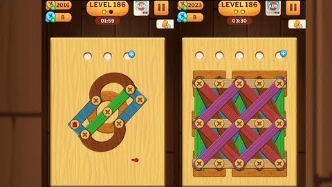 Screw Puzzle: Wood Nut & Bolt - Level 186