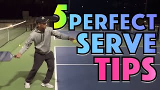 5 Tips for PERFECT Pickleball Serve Technique screenshot 5