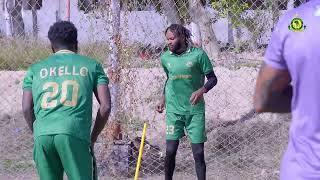 Wachezaji Walivyofanya Mazoezi Baada Ya Mechi Dhidi Ya Al Ahly Nchini Misri