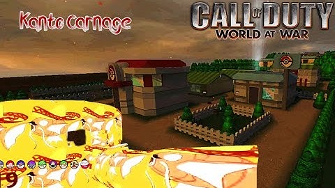 ONE OF THE COOLEST Pokemon MAPS Kanto Carnage World at War CUSTOM ZOMBIES